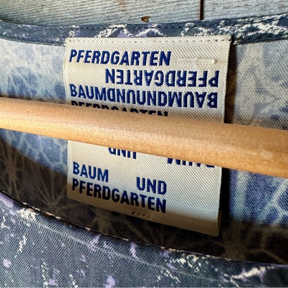 Baum und Pferdgarten Anthropologie Cupro Tunic‎ Dress 3/4 Zip Sleeve DE 38 US 8 - Picture 3 of 9